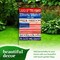 G128 Combo Pack: Garden Flag Stand 36x16IN & Garden Flag Land of the Free Liberty Printed 12x18IN Double Sided